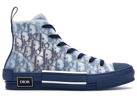 blue high top dior sneakers|Dior b23 high top price.